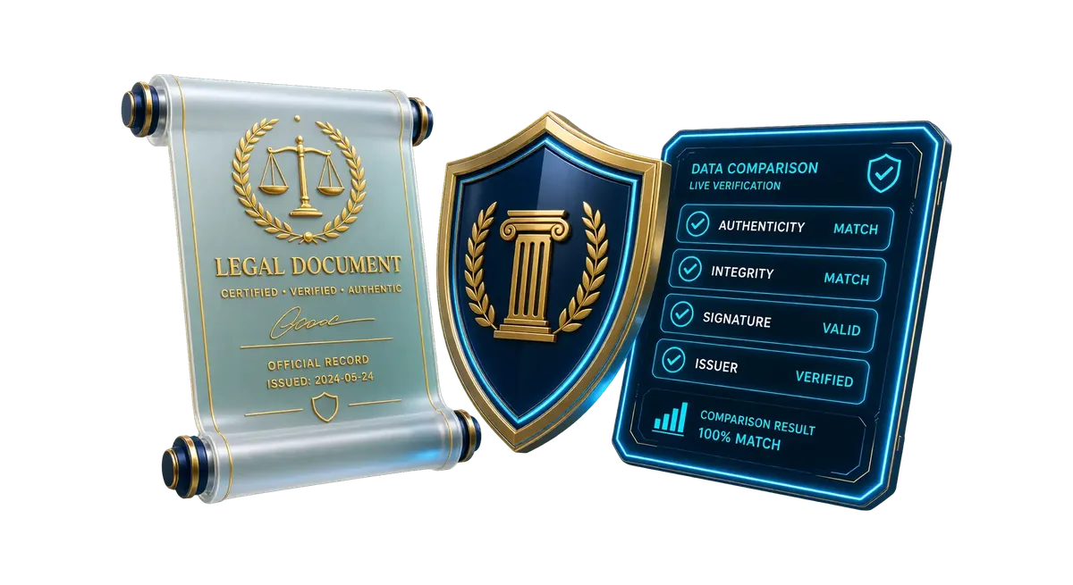 3D compliance illustration representing the scope, regional clarification, and FAQ details of the 1win gaming license.